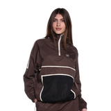 Quarter-Zip Nylon Cargo Jacket