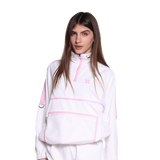 Quarter-Zip Nylon Cargo Jacket