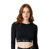 Long Sleeve Crop Top Band
