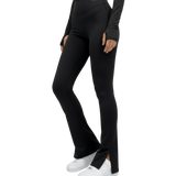 Black Medium-Flare Leggings