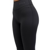 Black Medium-Flare Leggings