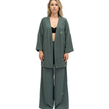 "Escape" Kimono Linen Blend Set for Women