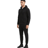 Full-Zip Label Hoodie Set for Men