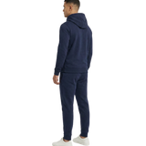 Full-Zip Label Hoodie Set for Men