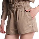 Cross Poplin Shorts for Women