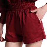 Cross Poplin Shorts for Women