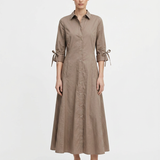" Azul De Oro" Maxi Shirt Dress for Women