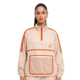 Quarter-Zip Nylon Cargo Jacket