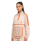 Quarter-Zip Nylon Cargo Jacket