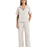 SS'26 Short Sleeve Linen Set For Women