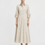 "Azul De Oro" Maxi Shirt Dress for Women