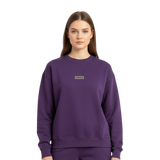 Soft Brushed Basic Label Sweatshirt for Women