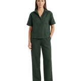 SS'26 Short Sleeve Linen Set For Women