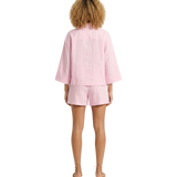 Azul De Oro "Powder Pink" Short Linen Set for Women