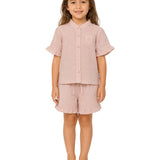 SS'26 Short Linen Set For Girls