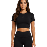 FNDTN Short Sleeve Crop Top