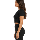FNDTN Short Sleeve Crop Top