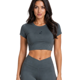 FNDTN Short Sleeve Crop Top