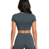 FNDTN Short Sleeve Crop Top
