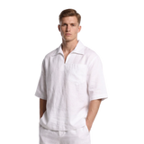 Short Sleeve Linen Shirt for Men