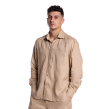 Loose Fit Linen Shirt for Men