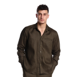 Loose Fit Linen Shirt for Men