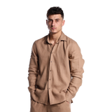 Loose Fit Linen Shirt for Men